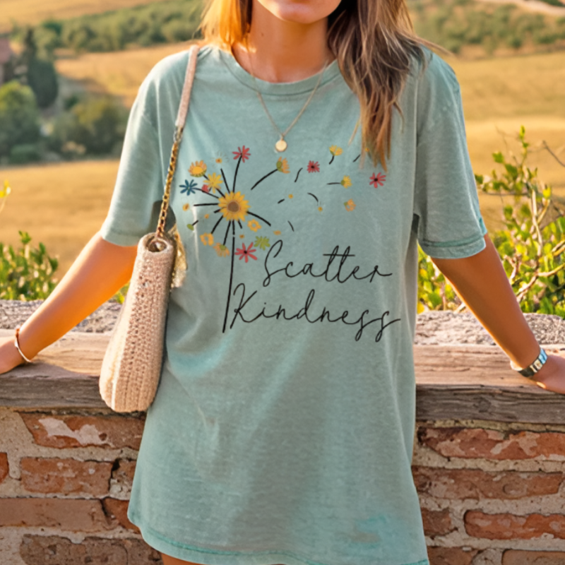 Scatter Kindness T-Shirt – Inspirational Graphic Tee for Spreading Positivity